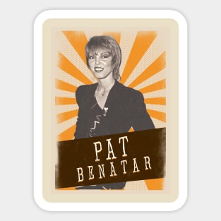 Vintage Aesthetic Pat Benatar 80s Sticker